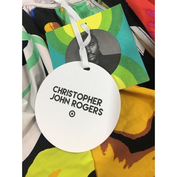 Christopher John Rogers For Target Floral Puff Sleeve High-Low Dress XXS Multi - Picture 9 of 12